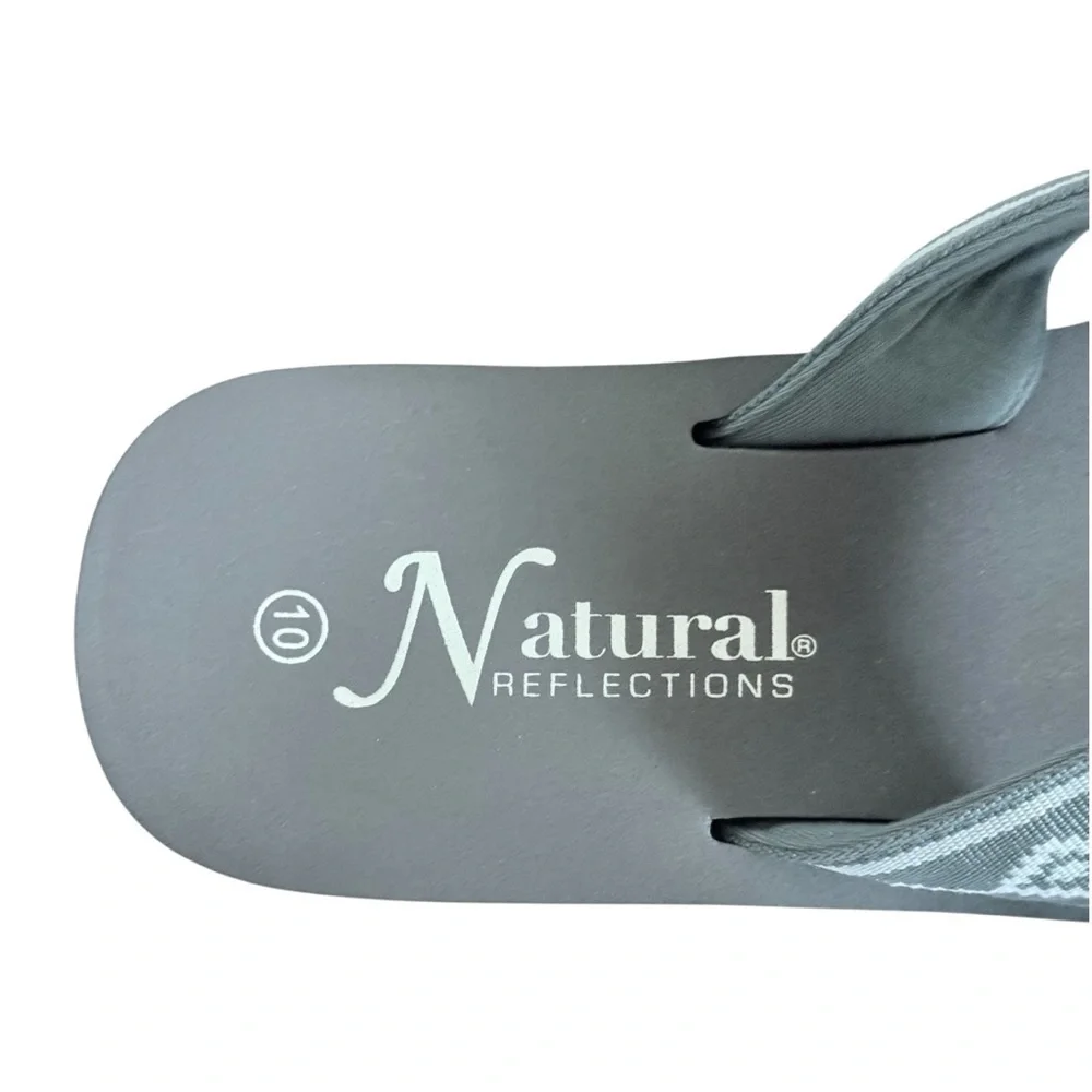 Natural Reflections Flip Flop Thong Sandals - Size 10